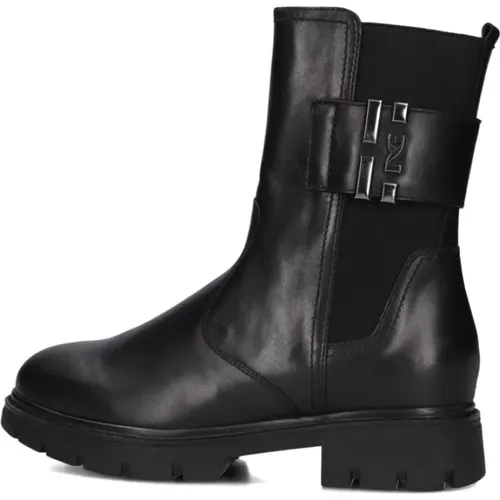 Schwarze Damenstiefel Stilvolles Modell , Damen, Größe: 36 EU - Nerogiardini - Modalova