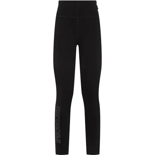 Schwarze Leggings für Frauen Aw24 , Damen, Größe: S - Moncler - Modalova