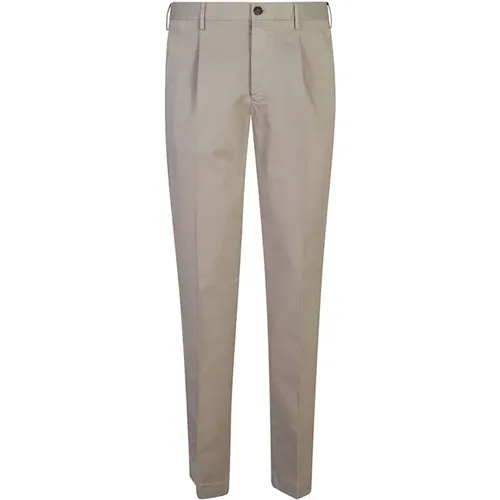 Beige Plissierte Chino Hose Incotex - Incotex - Modalova