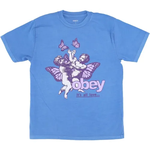 Cherubs Liebe Azure Damen T-Shirt - Obey - Modalova