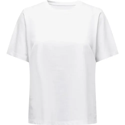 Damen T-Shirt Frühling/Sommer Kollektion , Damen, Größe: S - Only - Modalova