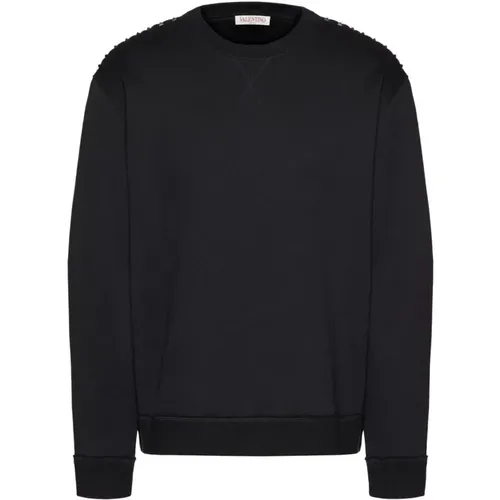 Untitled Sweatshirt with Stud Appliques , male, Sizes: M, XL, L - Valentino - Modalova