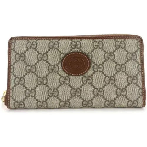 Pre-owned Canvas wallets , female, Sizes: ONE SIZE - Gucci Vintage - Modalova