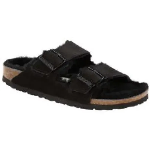 Schwarze flache Schuhe , Damen, Größe: 38 EU - Birkenstock - Modalova