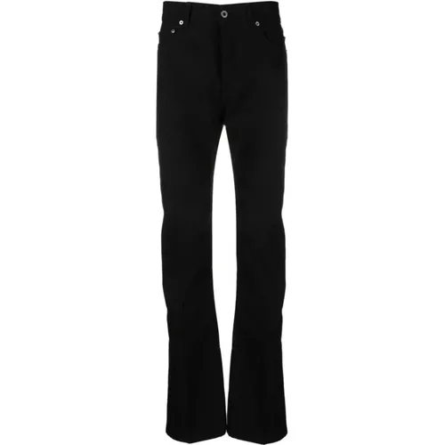 Twill Bootcut Pants , male, Sizes: W32 - Rick Owens - Modalova