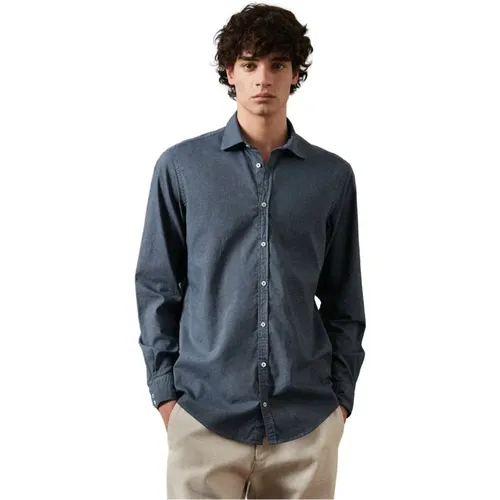 Canary Chambray Hemd , Herren, Größe: 2XL - Massimo Alba - Modalova