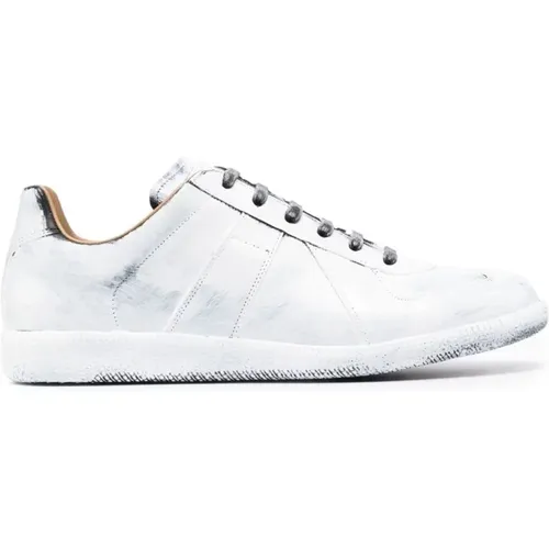 Elevate Your Sneaker Game with Leather Sneakers , male, Sizes: 7 UK, 6 UK - Maison Margiela - Modalova
