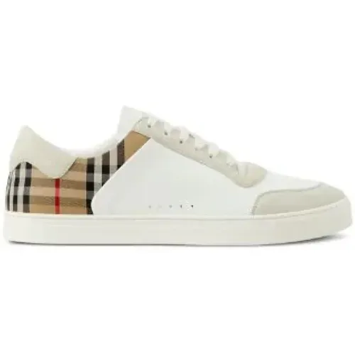 Vintage Check Panel Sneakers , Herren, Größe: 42 EU - Burberry - Modalova