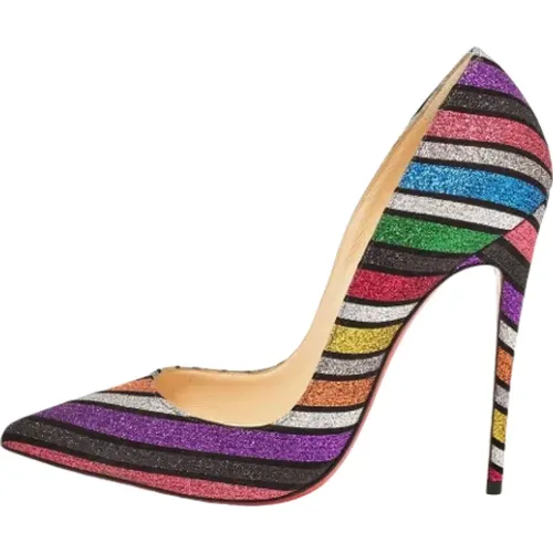 Pre-owned Fabric heels , female, Sizes: 5 UK - Christian Louboutin Pre-owned - Modalova
