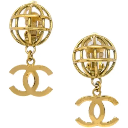 Pre-owned Metal earrings , female, Sizes: ONE SIZE - Chanel Vintage - Modalova