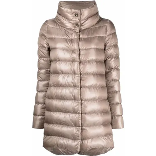 Feather Down Padded Coat , female, Sizes: XS - Herno - Modalova