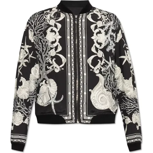 Reversible bomber jacket , male, Sizes: L - Versace - Modalova