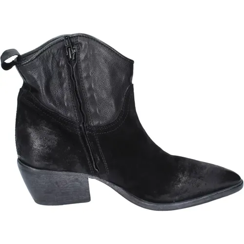 Vintage Suede Ankle Boots for Women , female, Sizes: 4 UK - Moma - Modalova