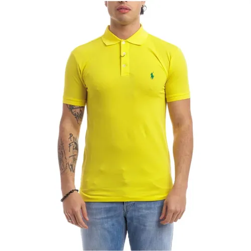 Stretch Cotton Polo Shirt for Men , male, Sizes: S - Polo Ralph Lauren - Modalova