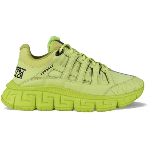Trigreca Sneakers in Limettengrün , Herren, Größe: 45 EU - Versace - Modalova