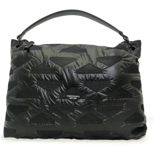 Schwarze Aryna Nylon-Handtasche mit abnehmbarem Riemen - Marc Ellis - Modalova