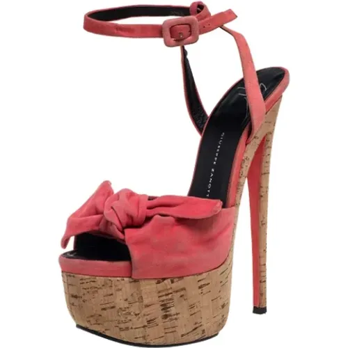 Pre-owned Suede sandals , female, Sizes: 5 UK - Giuseppe Zanotti Pre-owned - Modalova