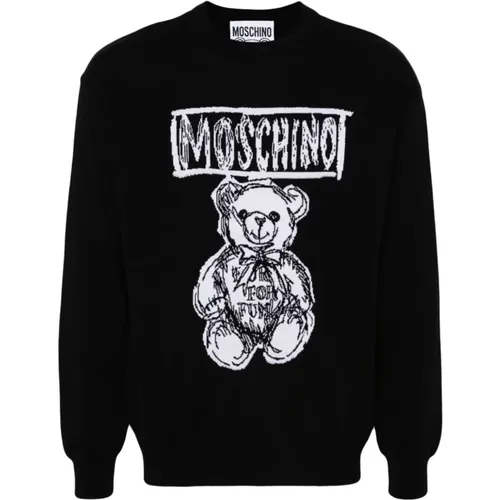 Teddy Bear Knit Sweater , male, Sizes: M, L, 3XL, S, 2XL, XL - Moschino - Modalova