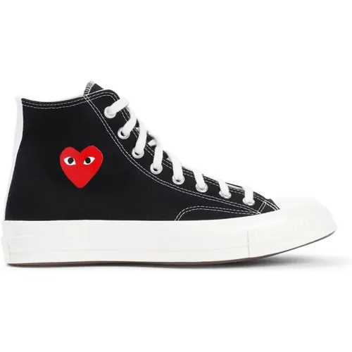 Schwarze Sneakers Heben Stil , Herren, Größe: 37 EU - Comme des Garçons Play - Modalova