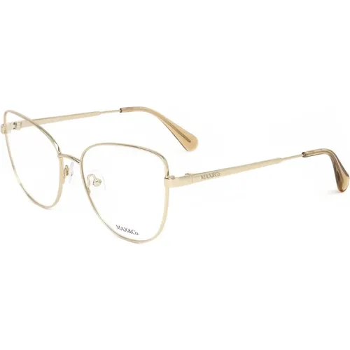 Gold Palladium Eyewear Frames Mo5018 , female, Sizes: 55 MM - Max & Co - Modalova