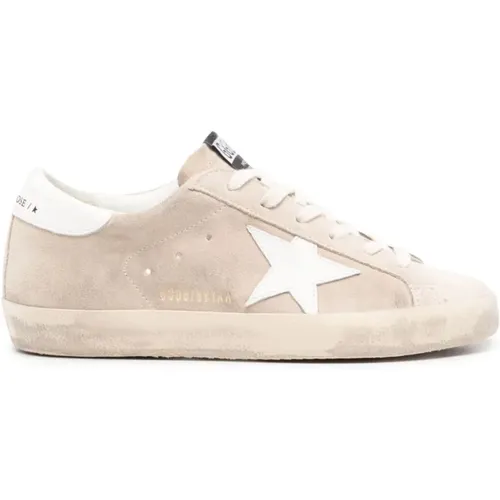 Wildleder Sneakers mit Sternen-Patch , Damen, Größe: 37 EU - Golden Goose - Modalova