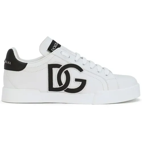 Portofino Logo Sneakers , female, Sizes: 3 UK, 5 1/2 UK, 6 UK, 4 UK, 3 1/2 UK, 4 1/2 UK - Dolce & Gabbana - Modalova
