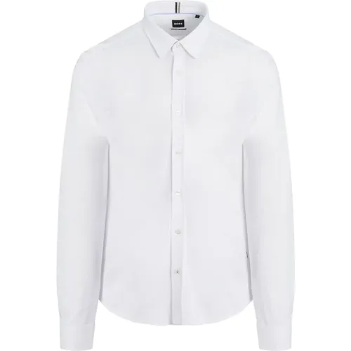 Boss S Roan Kent Collar Shirt , male, Sizes: L, 2XL - Hugo Boss - Modalova