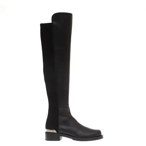 Leather Knee-High Boot , female, Sizes: 4 1/2 UK, 3 UK - Stuart Weitzman - Modalova