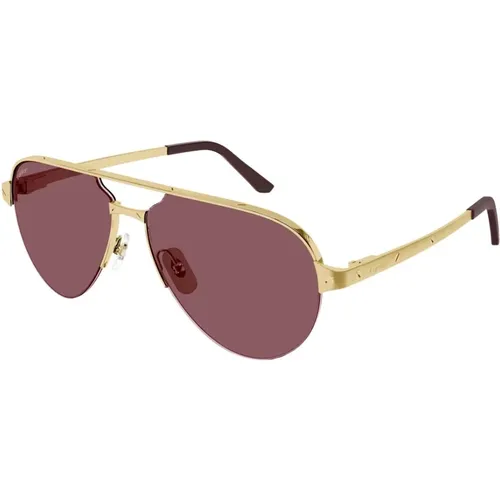 Stylish Sunglasses for Chic Look , unisex, Sizes: ONE SIZE - Cartier - Modalova