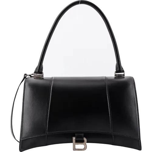 Leather Shoulder Bag with Flap Closure , female, Sizes: ONE SIZE - Balenciaga - Modalova