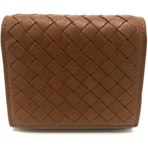 Pre-owned Leather wallets , female, Sizes: ONE SIZE - Bottega Veneta Vintage - Modalova