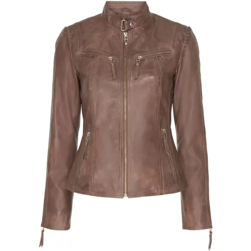 Leather Jacket , female, Sizes: S, 3XL - Btfcph - Modalova