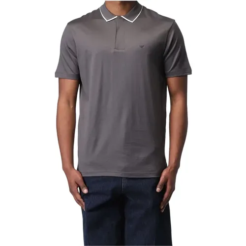 Men's Polo with Contrast Trim , male, Sizes: XL - Emporio Armani - Modalova