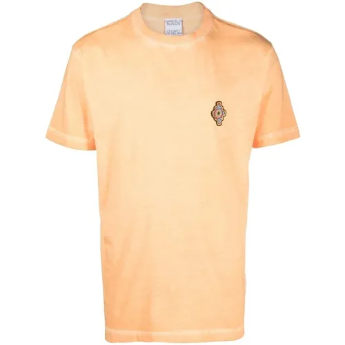 Rot Sunset Cross T-Shirt - Marcelo Burlon - Modalova