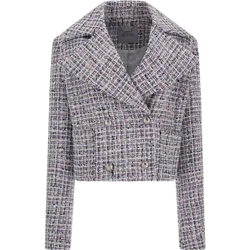 Fatima Boucle Jacket , female, Sizes: L, M - Guess - Modalova