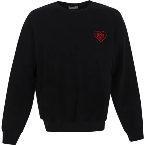 Herz Crewneck Sweatshirt , Herren, Größe: XL - FAMILY FIRST - Modalova