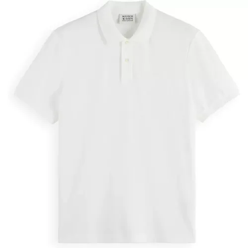 Kern Logo Pique Polo Shirt - Scotch & Soda - Modalova