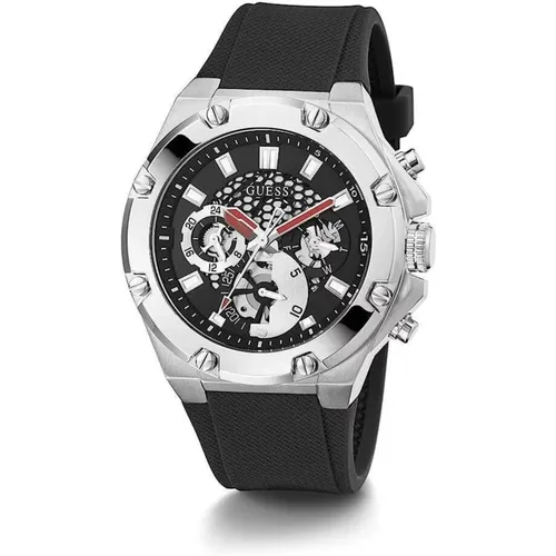 Herren Armbanduhr Third Gear Multifunktion skeleton schwarz 46 mm Gw0334G1 - Guess - Modalova