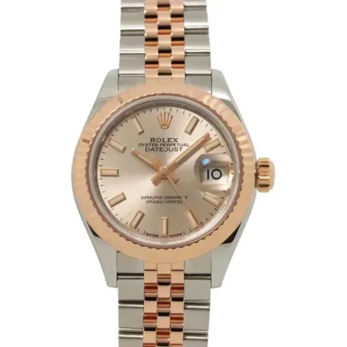 Pre-owned Rose Gold watches , female, Sizes: ONE SIZE - Rolex Vintage - Modalova