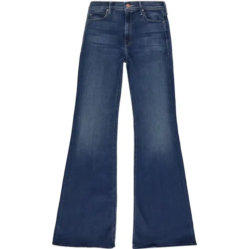 High-rise Flare Jeans in Dunkelblau , Damen, Größe: W24 - Mother - Modalova