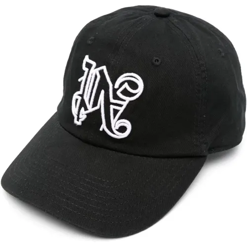 Baseball Cap with Logo Embroidery , male, Sizes: ONE SIZE - Palm Angels - Modalova