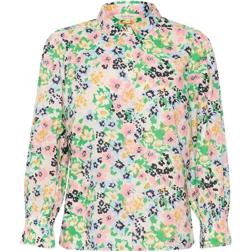 Green Flower Print Shirt , female, Sizes: 2XL, L, M, XL - Part Two - Modalova