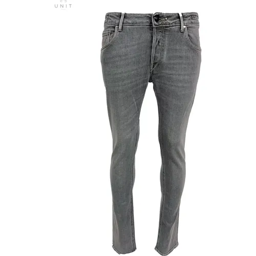Orvieto Brown Label Grey Jeans , male, Sizes: W37 - Hand Picked - Modalova