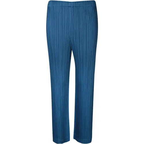 Cropped Straight Leg Trousers , female, Sizes: M, L - Issey Miyake - Modalova