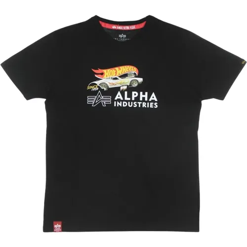 Rodger Dodger Tee x Hot Wheels T-Shirt , Herren, Größe: XL - alpha industries - Modalova