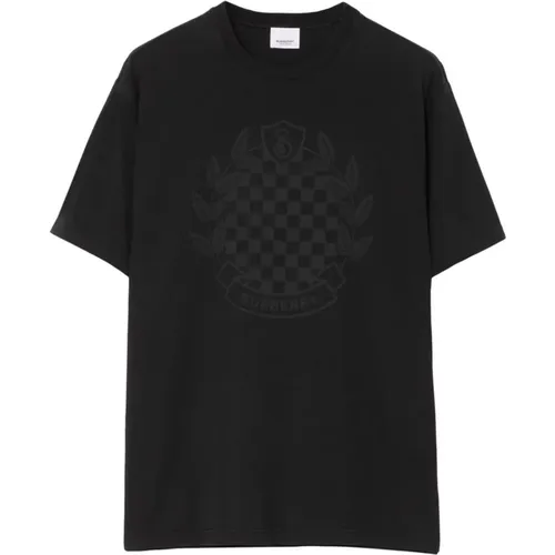 Cotton T-Shirt with Logo Detail , male, Sizes: XL - Burberry - Modalova