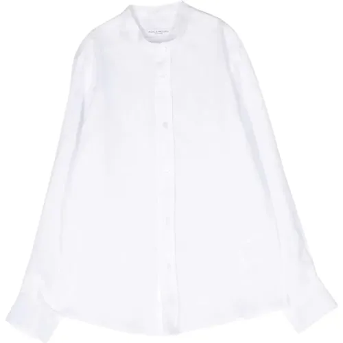Weiße Leinenhemd für Kinder - Paolo Pecora - Modalova