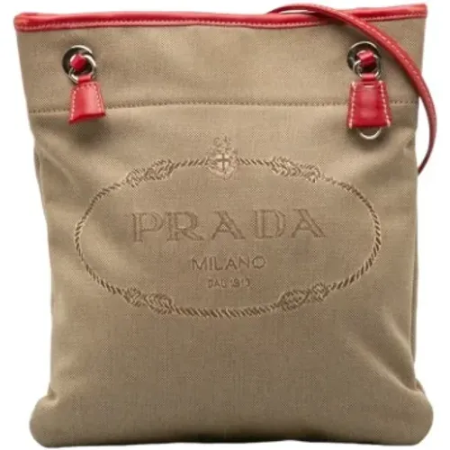 Pre-owned Canvas prada-bags , female, Sizes: ONE SIZE - Prada Vintage - Modalova