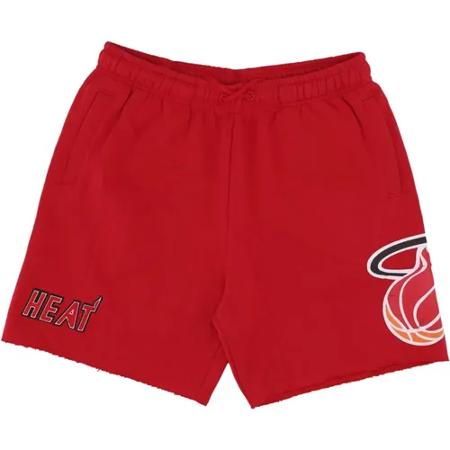 Miami Heat Vintage Logo Fleece Shorts , Herren, Größe: M - Mitchell & Ness - Modalova