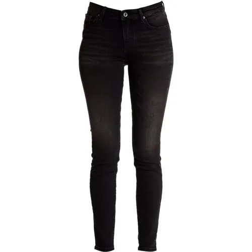 Schwarze Slim Jeans , Damen, Größe: W33 - Armani Exchange - Modalova